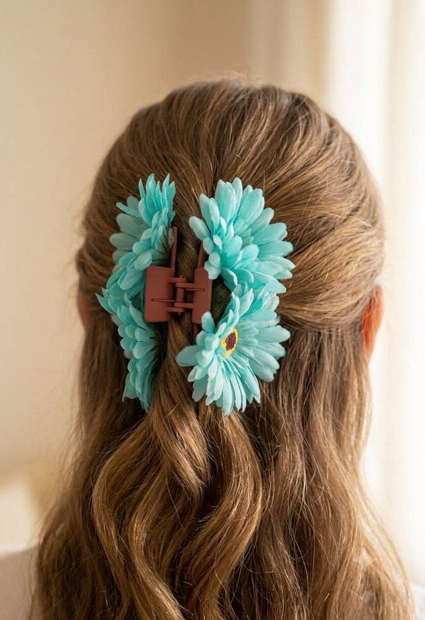 Daisy Floral hair claw