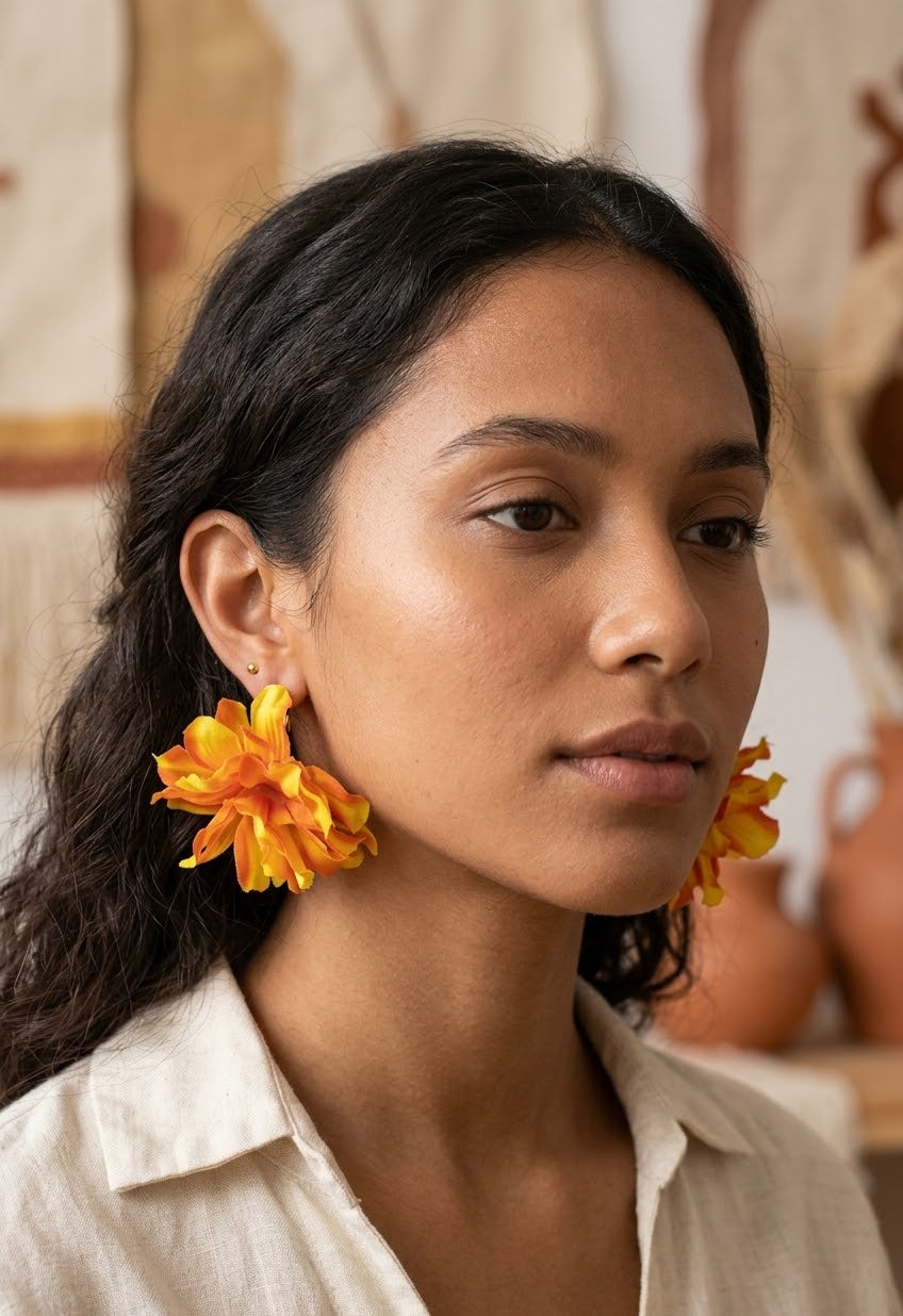 Dahlia post earrings