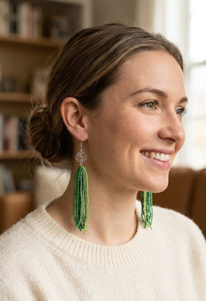 Daisy dangle earrings