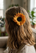 Sunflower hair clip